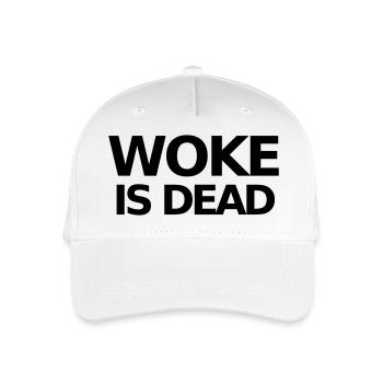 Déclaration WOKE IS DEAD - Casquette de baseball bio Enfant - blanc - Devant