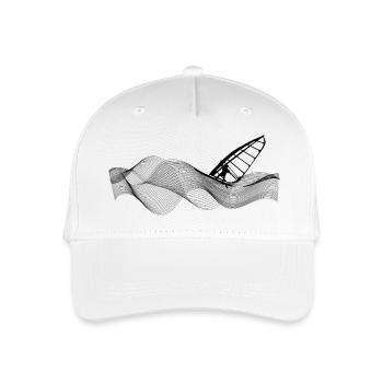 Véliplanchiste sur structure de vagues - Casquette de baseball bio Enfant - blanc - Devant