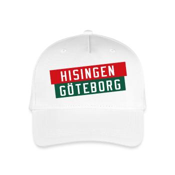 Hisingen-Göteborg-Flagge - Kinder Bio Basecap - Weiß - Vorne