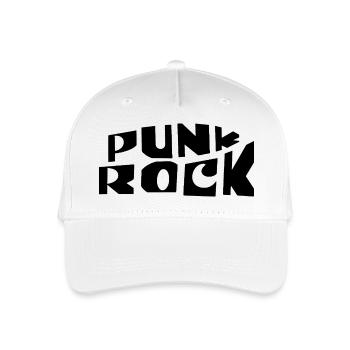 Punkrock Mutige Typografie - Kinder Bio Basecap - Weiß - Vorne