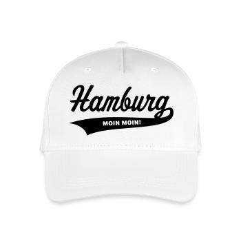 Hamburg – Moin Moin! - Kinder Bio Basecap - Weiß - Vorne