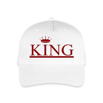 KING - Kinder Bio Basecap - Weiß - Vorne