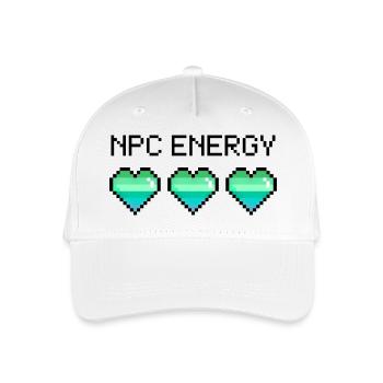 NPC Energy - Organic Kids’ Baseball Cap - white - Front
