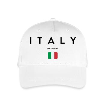 Fierté italienne, design minimaliste et élégant - Casquette de baseball bio Enfant - blanc - Devant
