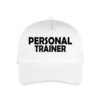 Personal trainer - Kinder Bio Basecap - Weiß - Vorne