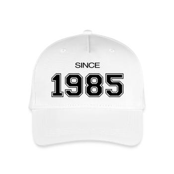 Geburtstagsgeschenk 1985 - Kinder Bio Basecap - Weiß - Vorne