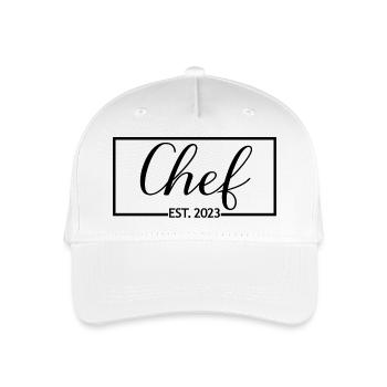 Chef Est. 2023 Graduated Chef Culinary Art Student - Organic Kids’ Baseball Cap - white - Front