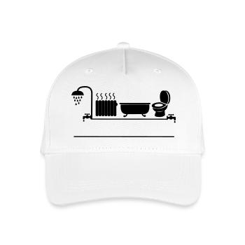 Sanitärdusche, Heizung, Badewanne und WC WC - Kinder Bio Basecap - Weiß - Vorne