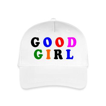 Good girl - Organic Kids’ Baseball Cap - white - Front