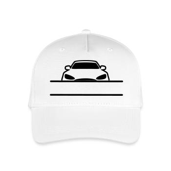 Car Name Banner - Organic Kids’ Baseball Cap - white - Front