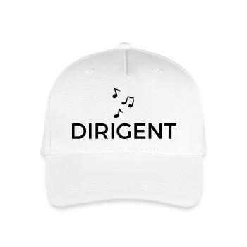 Dirigent mit Noten - Kinder Bio Basecap - Weiß - Vorne