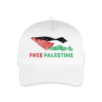 Free Palestine - Organic Kids’ Baseball Cap - white - Front