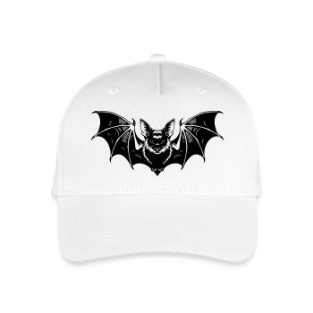 Bat Gothic Illustration - Organic Kids’ Baseball Cap - white - Front