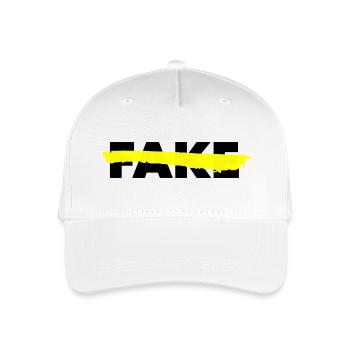 NO FAKE - Kinder Bio Basecap - Weiß - Vorne