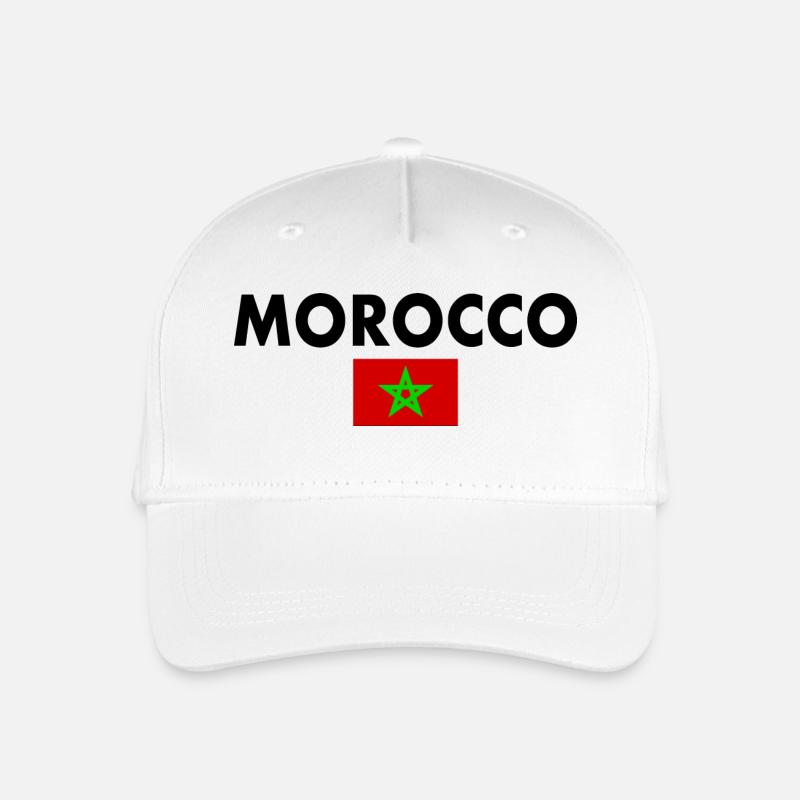 Marokko - Kinder Bio Basecap - Weiß