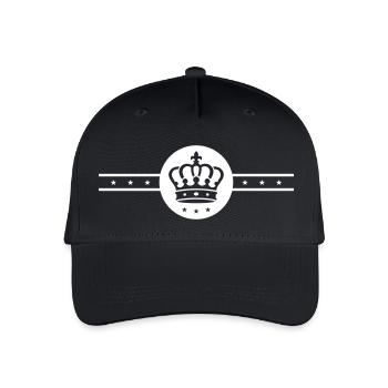 Krone Element - Kinder Bio Basecap - Schwarz - Vorne