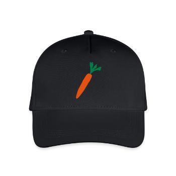 Karotte - Kinder Bio Basecap - Schwarz - Vorne