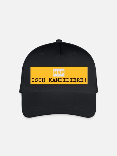 HSP_Isch kandidiere - Kinder Bio Basecap - Schwarz