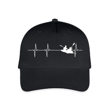 Heartbeat Kajak Duo - Kinder Bio Basecap - Schwarz - Vorne