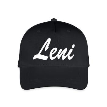 Leni - Kinder Bio Basecap - Schwarz - Vorne
