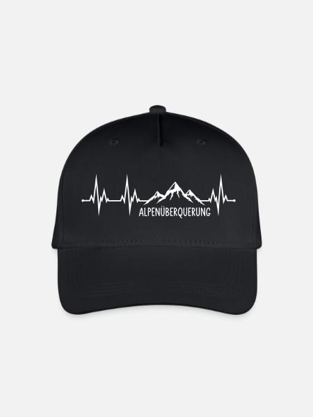 Alpenüberquerung - Kinder Bio Basecap - Schwarz