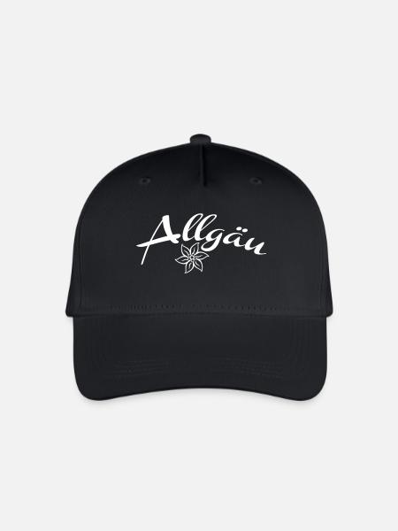 Allgäu - Kinder Bio Basecap - Schwarz
