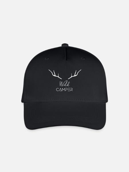 Wild-Camper - Kinder Bio Basecap - Schwarz
