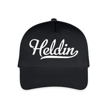Heldin - Kinder Bio Basecap - Schwarz - Vorne