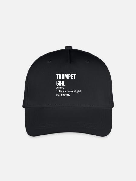 Trompete, Trompete, Trompete - Kinder Bio Basecap - Schwarz
