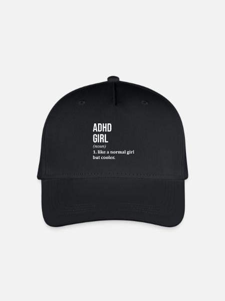 ADHS ADHS ADHS ADHS - Kinder Bio Basecap - Schwarz