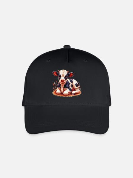 Kuh - Kinder Bio Basecap - Schwarz