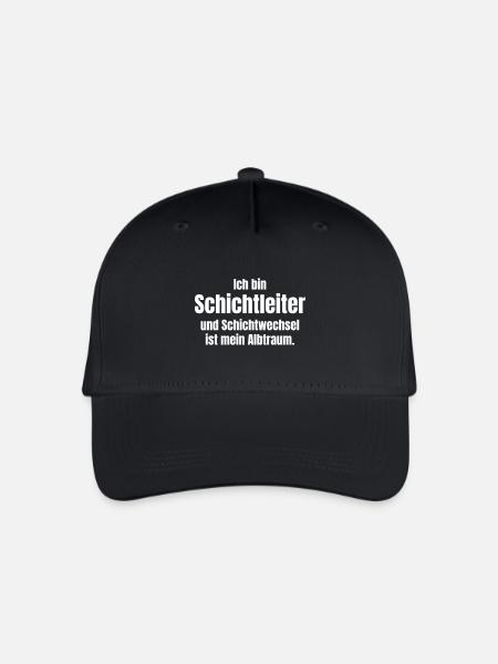 Schichtleiter - Kinder Bio Basecap - Schwarz