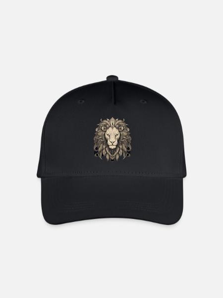 Löwe - Kinder Bio Basecap - Schwarz