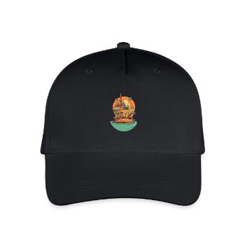 Strand - Kinder Bio Basecap - Schwarz - Vorne
