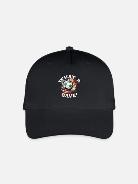 Fußball ball - What a Save! - Kinder Bio Basecap - Schwarz