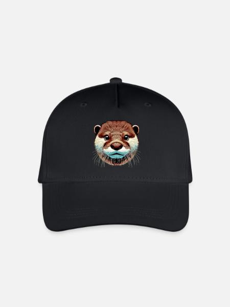 Otter - Kinder Bio Basecap - Schwarz
