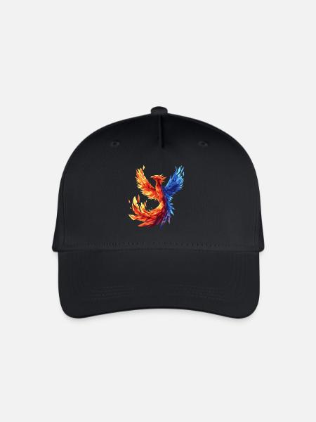 Phoenix phönix fliegen magic fabeltier - Kinder Bio Basecap - Schwarz