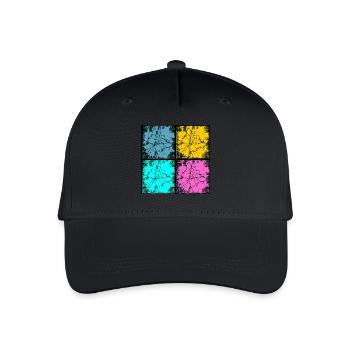 Popart urban style - Kinder Bio Basecap - Schwarz - Vorne