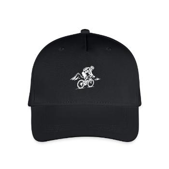 Mountainbiker Sport Mountainbike - Kinder Bio Basecap - Schwarz - Vorne