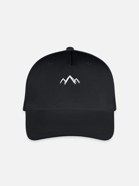 Berg Berge - Kinder Bio Basecap - Schwarz