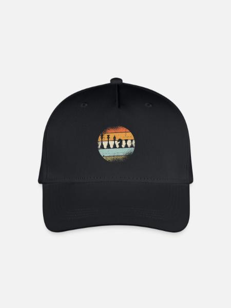 Schach Geschenk - Kinder Bio Basecap - Schwarz