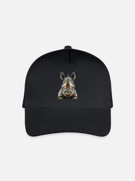 Nashorn - Kinder Bio Basecap - Schwarz