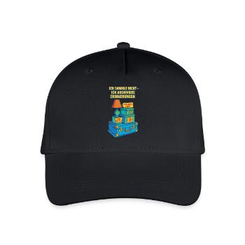 Ich Sammle Nicht Ich Archiviere Erinnerungen - Kinder Bio Basecap - Schwarz - Vorne