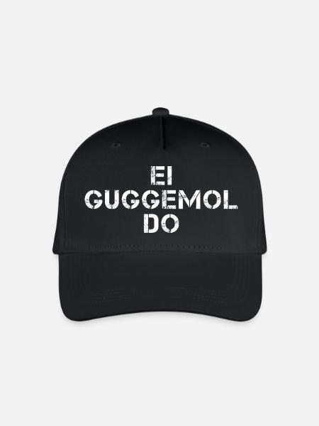 EI GUGGEMOL DO Hessisch Spruch Hessen - Kinder Bio Basecap - Schwarz