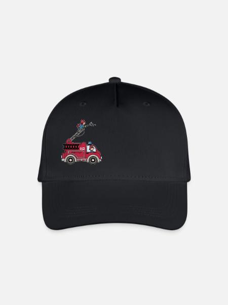 Tatütata Feuerwehr - Kinder Bio Basecap - Schwarz