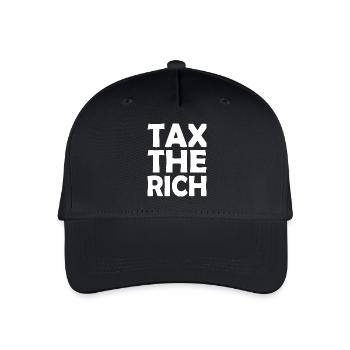 Tax the rich - Kinder Bio Basecap - Schwarz - Vorne