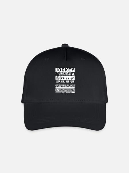 Jockey Spruch lustig - Kinder Bio Basecap - Schwarz
