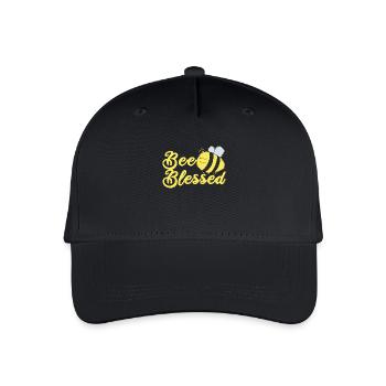 Christliches Motiv Kinder Taufe - Kinder Bio Basecap - Schwarz - Vorne