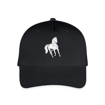 Langarmshirt mit Pferdemotiv Geronimo - Kinder Bio Basecap - Schwarz - Vorne