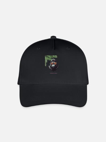 “Concrete Jungle“ Streetwear - Kinder Bio Basecap - Schwarz